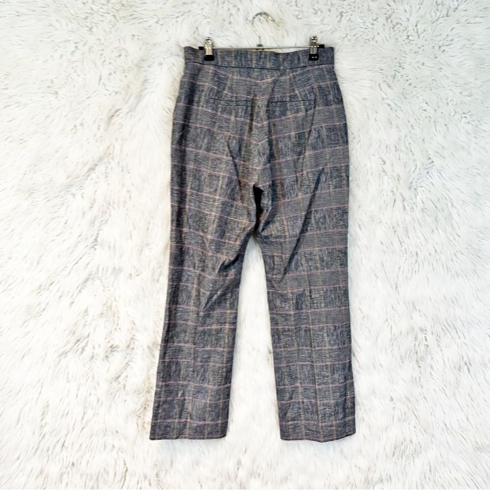 sandro plaid wool blend trousers - Picture 2 of 6
